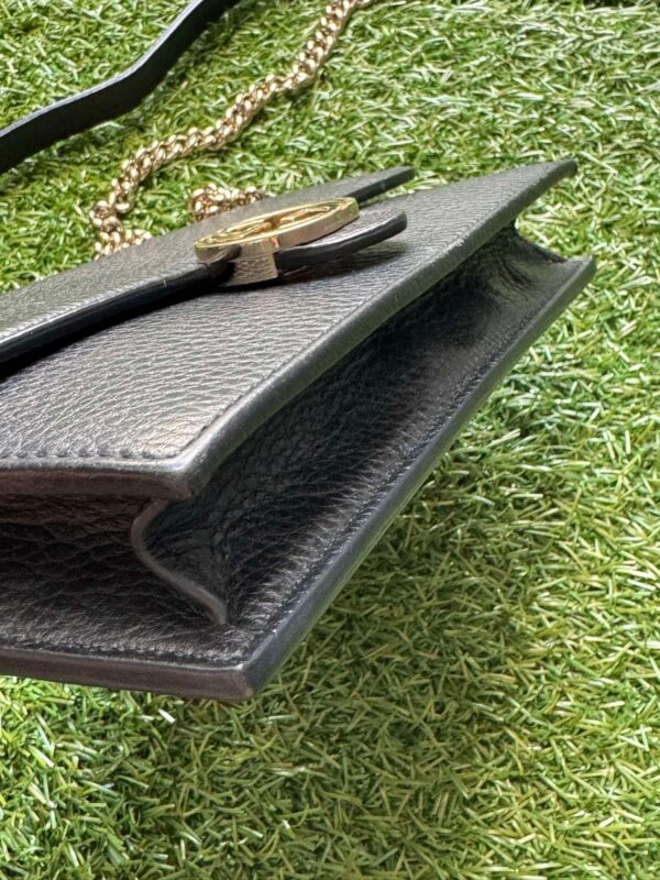 Gucci GG Interlocking Wallet On Chain Black Crossbody Bag - Image 3