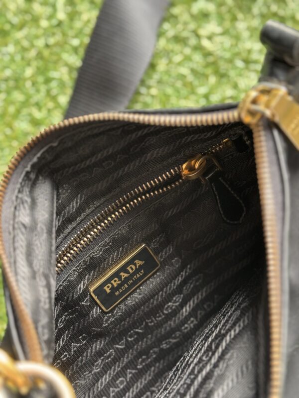 PRADA Nero Black-Gold Crossbody Messenger - Image 4