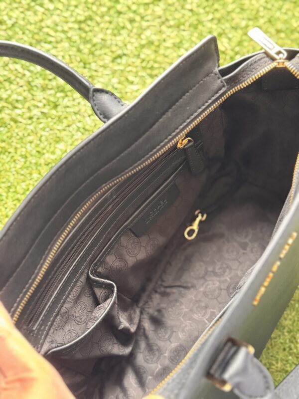 MK Selma Medium Saffiano Leather Satchel - Image 4