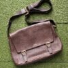 DAKS Men's Briefcase Cowhide Messenger Bag Crossbody